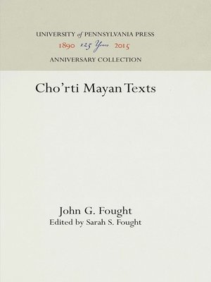 cover image of Cho'rti Mayan Texts